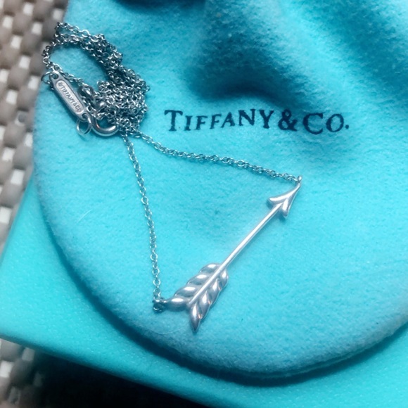 Tiffany Co Retired Arrow Necklace 